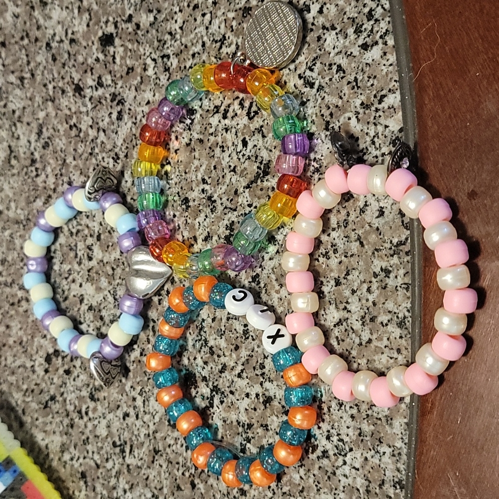 Kandi rave bracelets